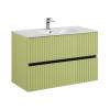 Тумба с раковиной Art&Max Torino Мята, 59.5x90 фото 2