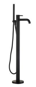 Смеситель для ванны AQUAme Siena AQM6218MB напольный, черный матовый