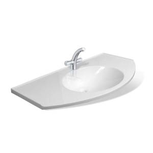 Раковина Эстет Флорида ФР-00000802 100 см, белая глянцевая