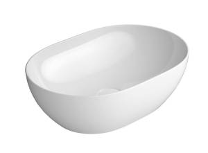 Раковина GSI Pura 886011 белый глянцевый, 50x35