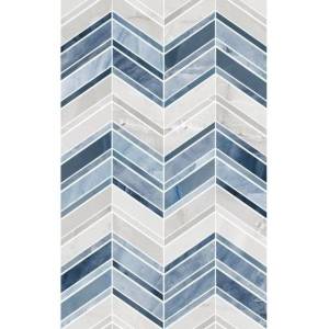 Керамическая плитка Шахтинская плитка Аника 10100000866 Голубой Низ 02 25x40