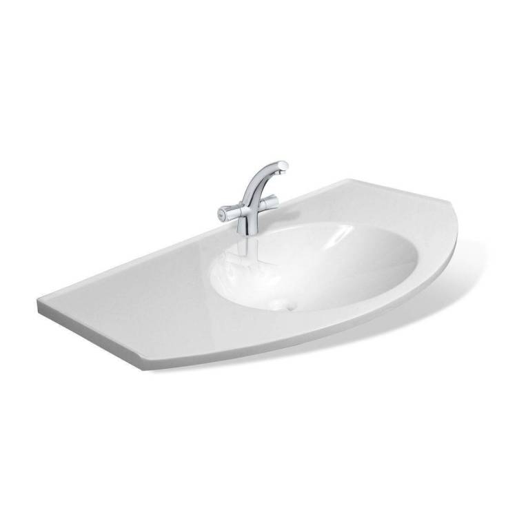 Раковина Эстет Флорида ФР-00000802 100 см, белая глянцевая