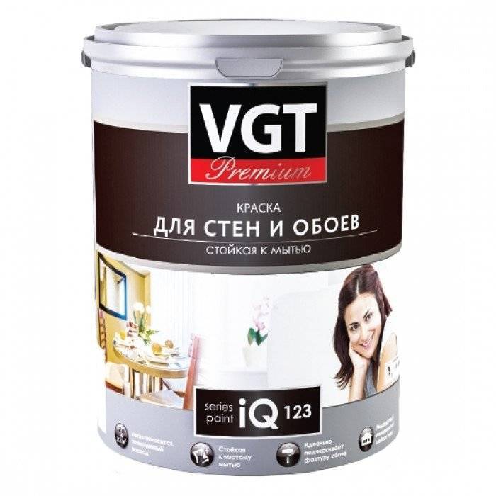 VGT PREMIUM IQ 123 КРАСКА МОЮЩАЯСЯ ДЛЯ СТЕН И ОБОЕВ глубокоматовая, белая, база А (0,8л)
