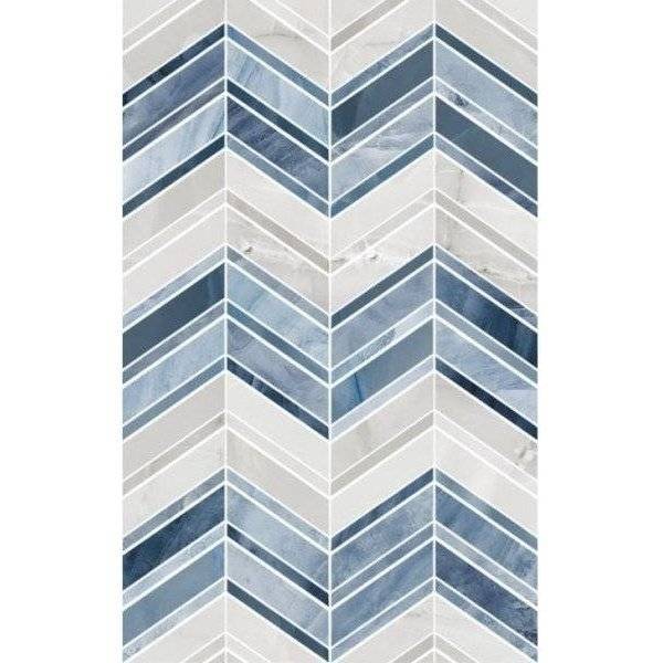 Керамическая плитка Шахтинская плитка Аника 10100000866 Голубой Низ 02 25x40