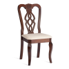 Стул Tetchair Афродита 20115 cappuchino , ткань кремовая с рисунком
