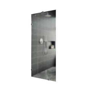 Душевая перегородка MaybahGlass MGD-268-4 79x195, стекло сатин 8 мм, профиль хром глянцевый