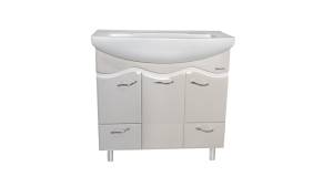 Тумба с раковиной Bellezza Мари 85 2 ящ. Бежевый