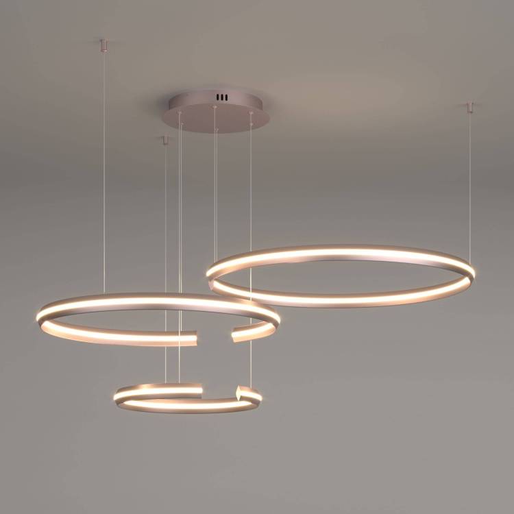 Подвесной светодиодный светильник Eurosvet Gap 90180/3 сатин-никель