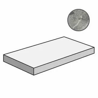 Ступень Italon Шарм Экстра 620070001457 Силвер угловая левая 33x80