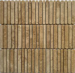 Мозаика Pixel Mosaic Венеция PIX358 Yellow Travertine (1;1.2;1.5x10) 30x30.5