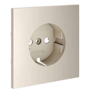 Лицевая панель для розетки с заземлением Voltum S70 VLS000603 кашемир