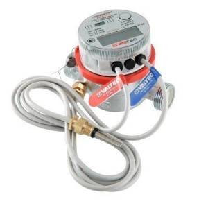 Теплосчетчик квартирный VALTEC VHM-T-15/0,6-МИ-П с тахометр. расходомером, M-BUS и имп. вых (на под. труб.) Qn=0,6