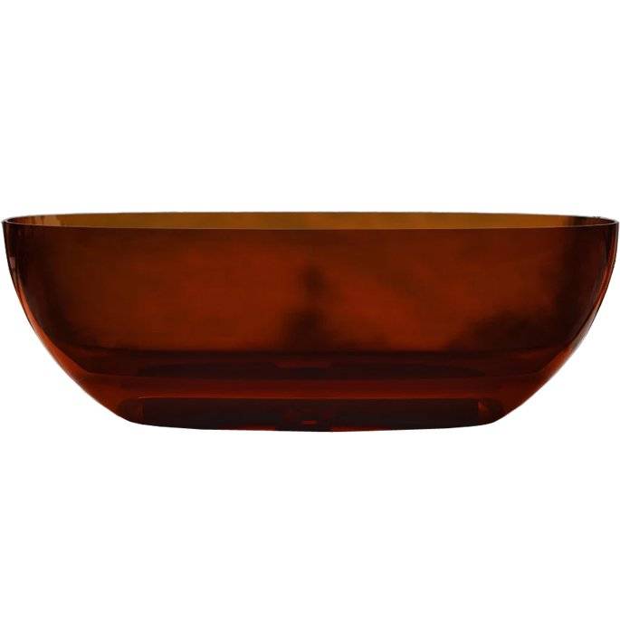 Прозрачная ванна Abber Kristall AT9703Opal 170x75 коричневая