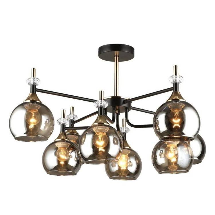 Потолочная люстра IMEX Md.4890 MD.4890-8-S COFFEE+FGD