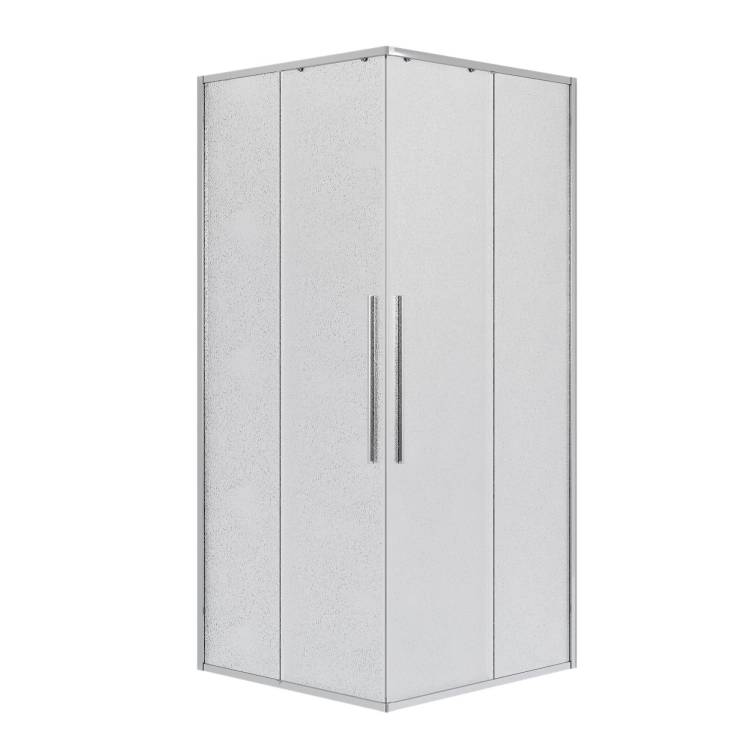Душевой уголок Niagara Nova NG-3624-34 профиль хром, стекло шиншилла, 100x100x195
