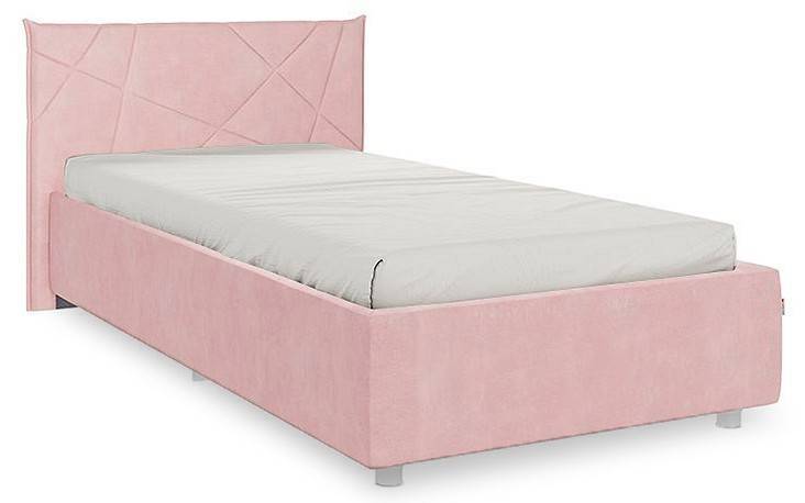 Кровать односпальная Mebelson Бест KM0.9-15.2172, КМ0.9-15.2172 нежно-розовый