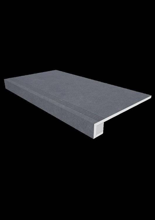 Ступень Estima Luna 39611 Черный 33x120 + Подступенок (14.5x120)
