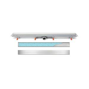 Душевой лоток Veconi Klasik 350 V350K с решеткой, хром глянцевый