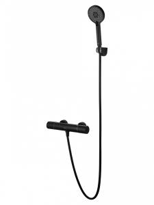 Смеситель для душа Wonzon & Woghand WW-A2006-A-MB с термостатом, черный матовый