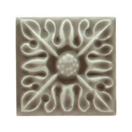 Вставка Adex Studio ADST4062 Taco Relieve Flor №2 Silver Sands 3x3