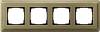 Рамка 4-постовая Gira ClassiX бронза 0214621