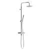 Душевая стойка Damixa Scandinavian Pure 936730000 со смесителем-полкой, хром