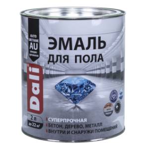 Эмаль для пола алкидно-уретановая моющаяся Dali бежевый RAL 7032 0.8 л