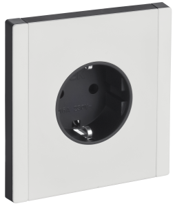 Розетка 1-местная с заземлением и шторками IEK Forte&Piano FP-R14-16-M-K01 белый