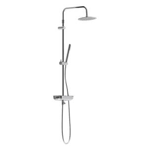 Душевая стойка Damixa Scandinavian Pure 936730000 со смесителем-полкой, хром