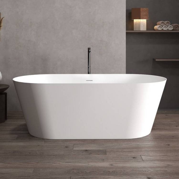 Ванна из искусственного камня Abber Stein AS9626 160x70 белая матовая