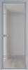 Межкомнатная дверь Profil Doors 4 AX цвет профиля Серебро, стекло безопасное 6 мм матовое 700x2000