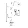 Душевой комплект Wasserkraft A113.119.101.CH Thermo с термостатическим смесителем, хром фото 3