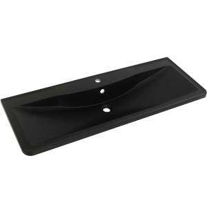 Раковина BelBagno BB1200/455-LV-ART-ALR-NERO 120 см, черная