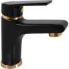 Смеситель для раковины Rav Slezak Colorado CO126.5CMATZ черный матовый, золото