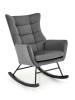 Кресло-качалка Halmar Bazalto V-CH-BAZALTO-FOT-POPIELATY серый