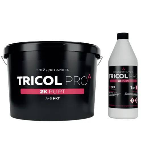 Клей для паркета Tricol Pro 2K PU PT 9кг