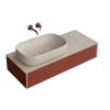 Тумба с раковиной Kerama Marazzi Magica 120, 2 ящика, со столешницей
