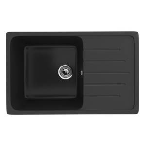 Мойка кухонная Uperwood Simple (Симпл) UPD-302-344 ультра-черная, 75x50