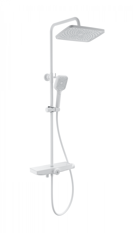 Душевая стойка Wonzon & Woghand WW-B3098-A-MW с термостатом, белый