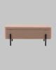 Банкетка-сундук Stool Group Болейн 20A544VF-BL-MOMO-03 с ящиком, велюр бежевый, черные ножки 110x42 фото 4