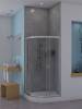 Душевой уголок Teymi Lina T00108 профиль хром, стекло матовое, с низким поддоном, 90x90x195 фото 5