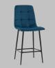 Стул полубарный Stool Group Одди AV 406N-Cdoc-08(PP) синий, велюр фото 2