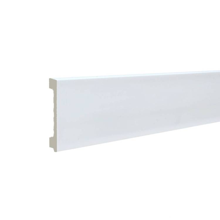 Плинтус ТД Меридиан P1 напольный под покраску 2400x80x12