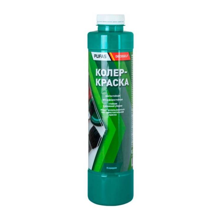 Краска колеровочная для водно-дисперсионных красок Pufas N05 изумрудная 0.75 л