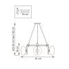 Подвесная люстра Lightstar Gamma G9 737136 фото 11