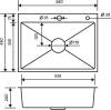 Комплект Мойка кухонная РМС MR MR-5843BL c корзиной и дозатором + Смеситель РМС SUS125BL-017F-015 чёрный фото 10