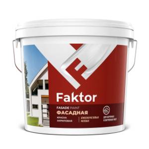 Краска фасадная Faktor белая 13 кг