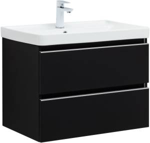Тумба под раковину Aquanet Вега 70 329596 черный