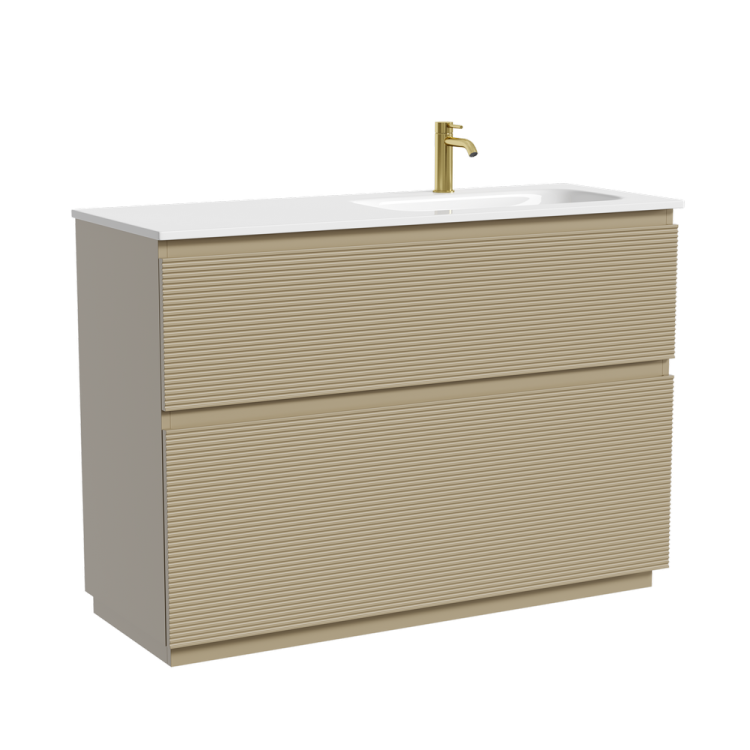 Тумба под раковину Sancos Folk Floor FL120FRCP напольная, 119x44.5x85, правая, Капучино