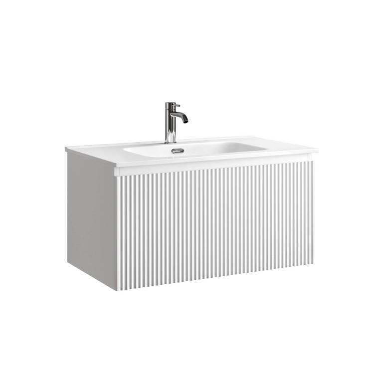 Тумба с раковиной Sancos Snob R 1.0 Bianco, 80x42.6